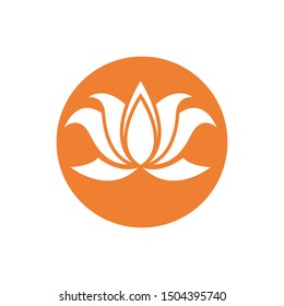 Lotus vector icon logo design