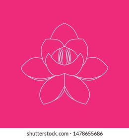 Lotus vector icon logo template