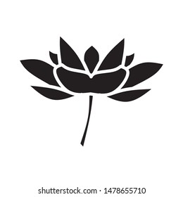 Lotus vector icon logo template