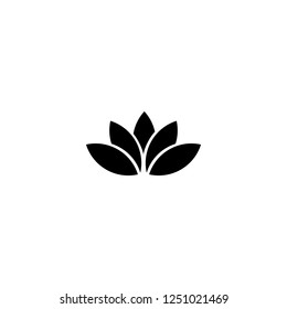 lotus vector icon. lotus sign on white background. lotus icon for web and app