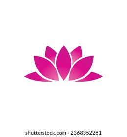 Lotus Vektorsymbol oder Symboldesign, Lotus florieren, Lotus Vektorset