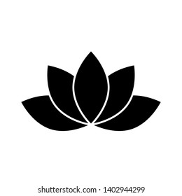 lotus vector icon in trendy flat design