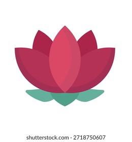 Icono del Vector de Lotus que puede modificar o editar fácilmente
