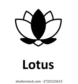 Icono del Vector de Lotus que puede modificar o editar fácilmente
