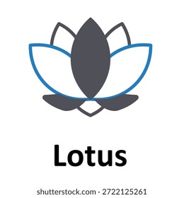 Icono del Vector de Lotus que puede modificar o editar fácilmente
