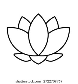 Icono del Vector de Lotus que puede modificar o editar fácilmente
