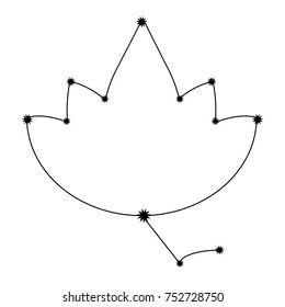 Lotus vector illustration. Doodle style. Design, print, logo, decor, textile, paper.