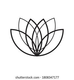 plantilla de diseño del logotipo del vector loto