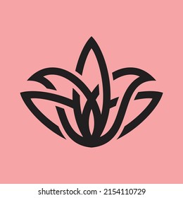 Lotus Vector Logo Design Template