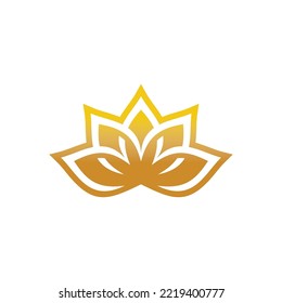 Plantilla de diseño de logotipo de Lotus Vector