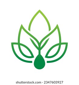 Lotus Vector Logo Design Template