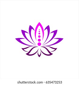 Lotus vector logo icon