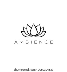 Lotus vector logo. SPA logo, Wellness emblem. Health logo
