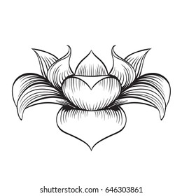Lotus vector logo symbol