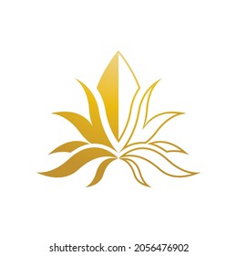 Diseño de icono de plantilla de logotipo de vector de Lotus