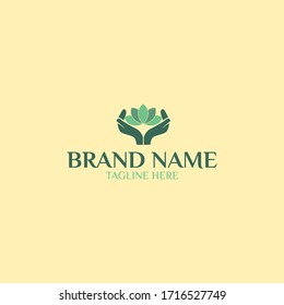Lotus Vector logo template. Nature care