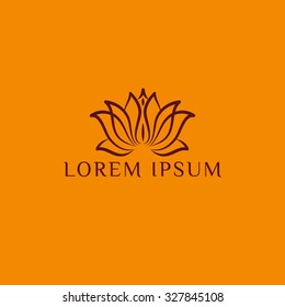 Lotus vector logo template (sign, symbol, image, illustration)
