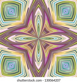 Lotus vector pattern in trendy art nouveau style, vibrant and lucid, seamless