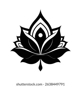 Lotus victorian motif vector design
