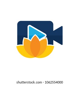 Lotus Video Logo Icon Design