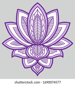 Lotus Violet Flower, A Symbol Of Eternity, Buddhism.