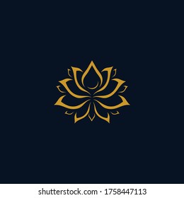 Lotus mit Wassertropfenlogo