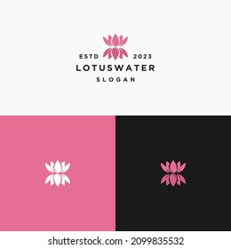 Lotus Water logo icon design template
