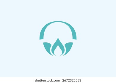 Lotus wellness logo design vector template.