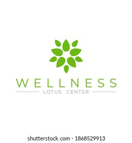 Lotus Wellness Spa Logo Template Lotus: เวกเตอร์สต็อก (ปลอดค่าลิขสิทธิ์