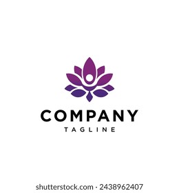 Lotus Wellness Baum Logo Symbol Vektor-Vorlage.eps