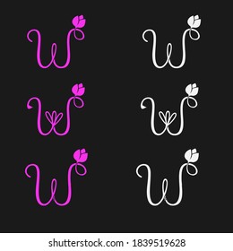 Lotus WS Abstract Logo Design SET