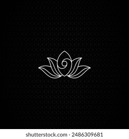 Lotus Yin Yang Logo Design