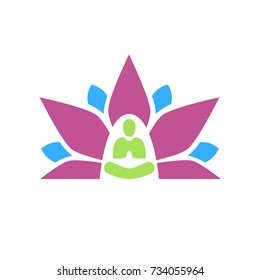 Lotus Yoga Aura Plain Graphic