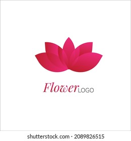 lotus yoga creative logo gradient color eps 10 Vector.
