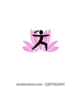 lotus and yoga design vector