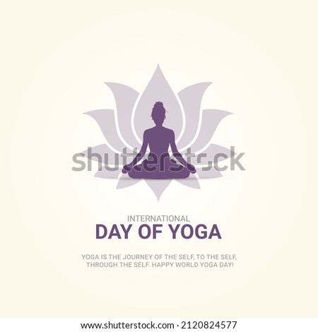 
Lotus and Yoga International day of yoga idea design for poster, banner vector illustration 10. 