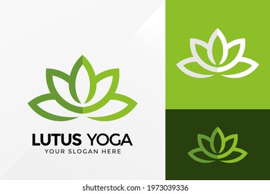 Lotus Yoga Logo Design, Brand Identity logos vector, modern logo, Logo Designs Vector Illustration Template