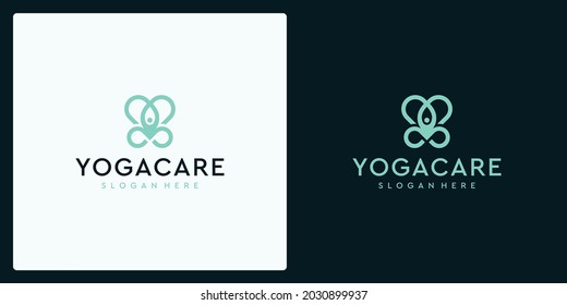 Lotus Yoga Logo Design Inspiration . Meditation Lotus Yoga Logo Design