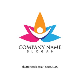 Lotus yoga logos