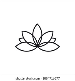 Lotus Yoga Studio Flower Logo