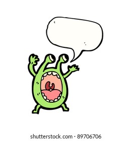 loud alien monster cartoon