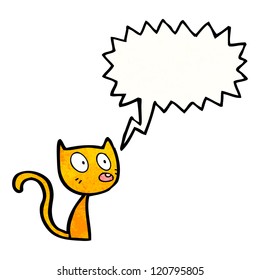 caricatura de un gato ruidoso