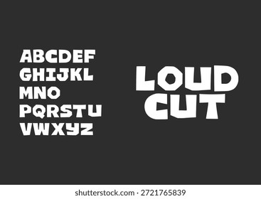 LOUD CUT é um tipo de tela ousado, expressivo, apresentando formas de corte ásperas e formas irregulares divertidas. Inspirada por letras feitas à mão, estética de papel recortado e design pós-brutalista, esta fonte oferece um forte impacto visual com um caráter indesculpavelmente alto.