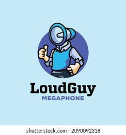Plantilla de logotipo Megaphone de Guy Loud