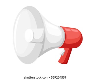 loud hailer megaphone vector illustration isolared on white