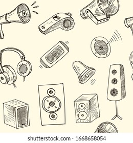 Loud hand drawn doodle set. Vector illustration. Isolated elements on white background. Symbol collection.