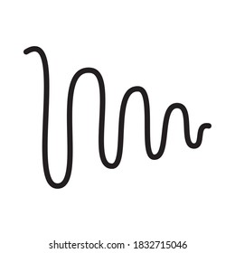 loud high note icon over white background, vector illustration
