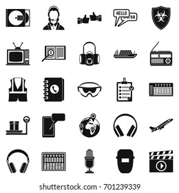 Loud music icons set. Simple set of 25 loud music vector icons for web isolated on white background