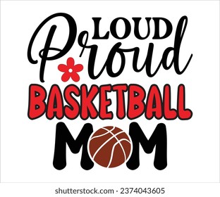 Loud And Proud Baseball Mom T-Shirt, Football Logo, Football Quote, Football Saying, Sports T-Shirt, Sports Numbers, Funny T-Shirt, Cut File For Cricut Silhouette