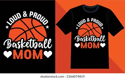 Diseño de camisetas de mamá de baloncesto fuerte y orgulloso